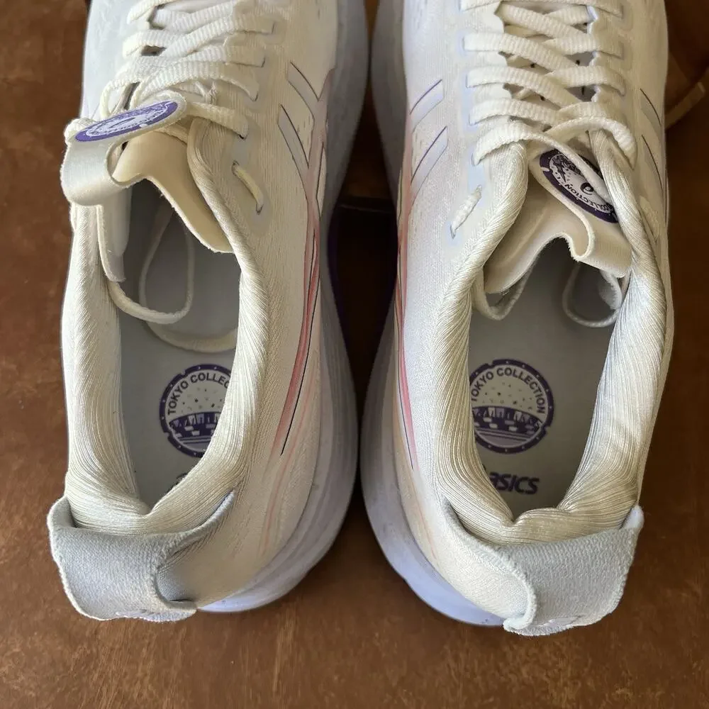 ASICS GEL-Kayano 32 Supportive Mens 11 Cream Purple Tokyo Running Shoes Sneakers - Picture 6 of 16